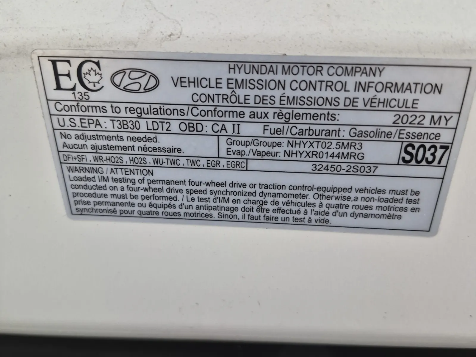 Emission Sticker Photo