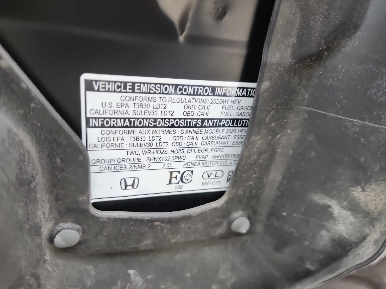 Emission Sticker Photo