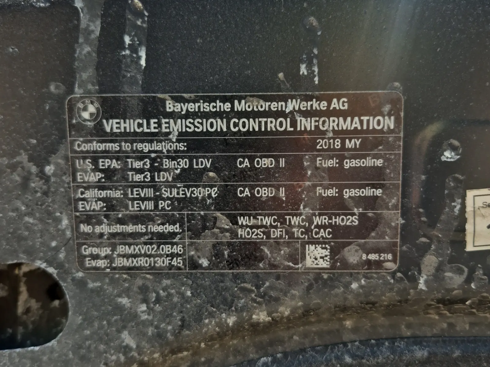 Emission Sticker Photo