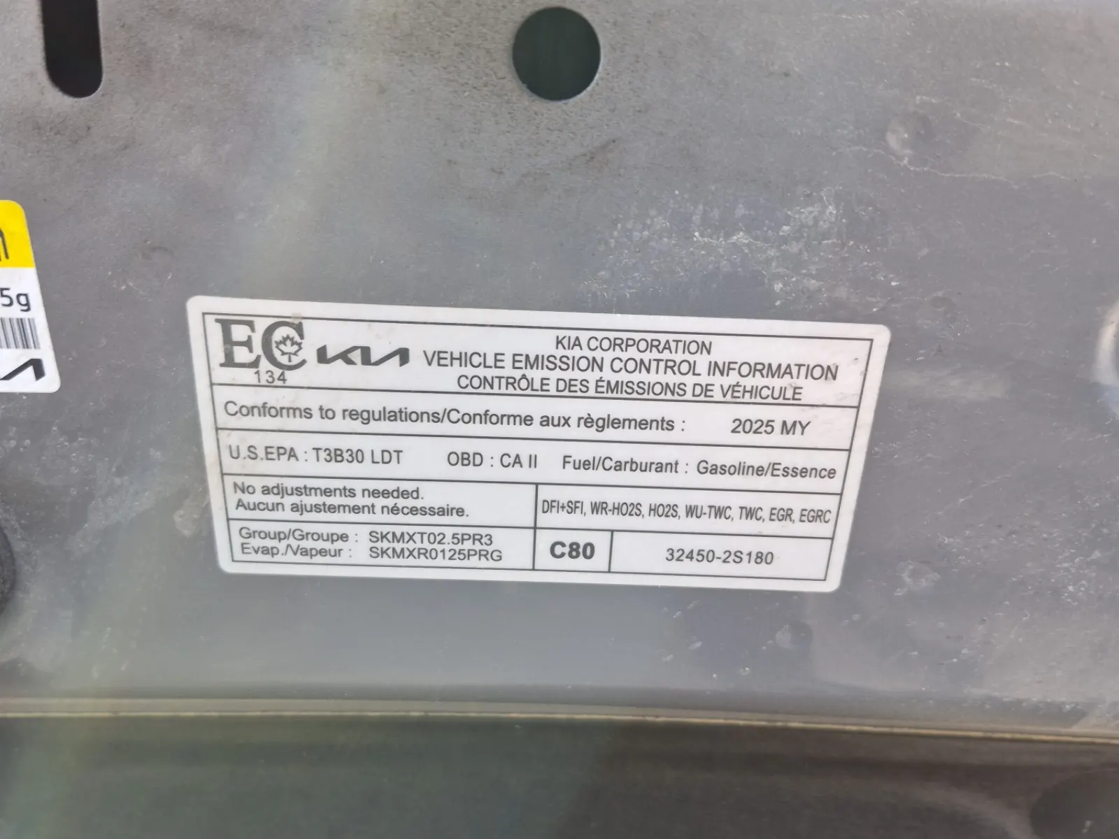 Emission Sticker Photo