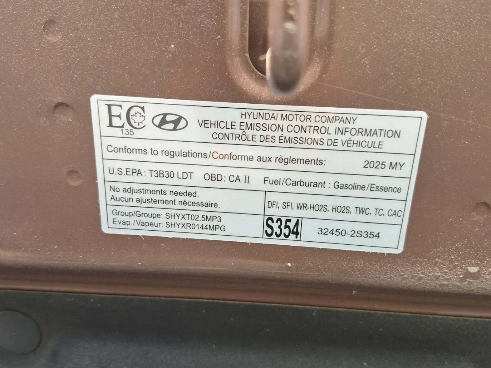 Emission Sticker Photo