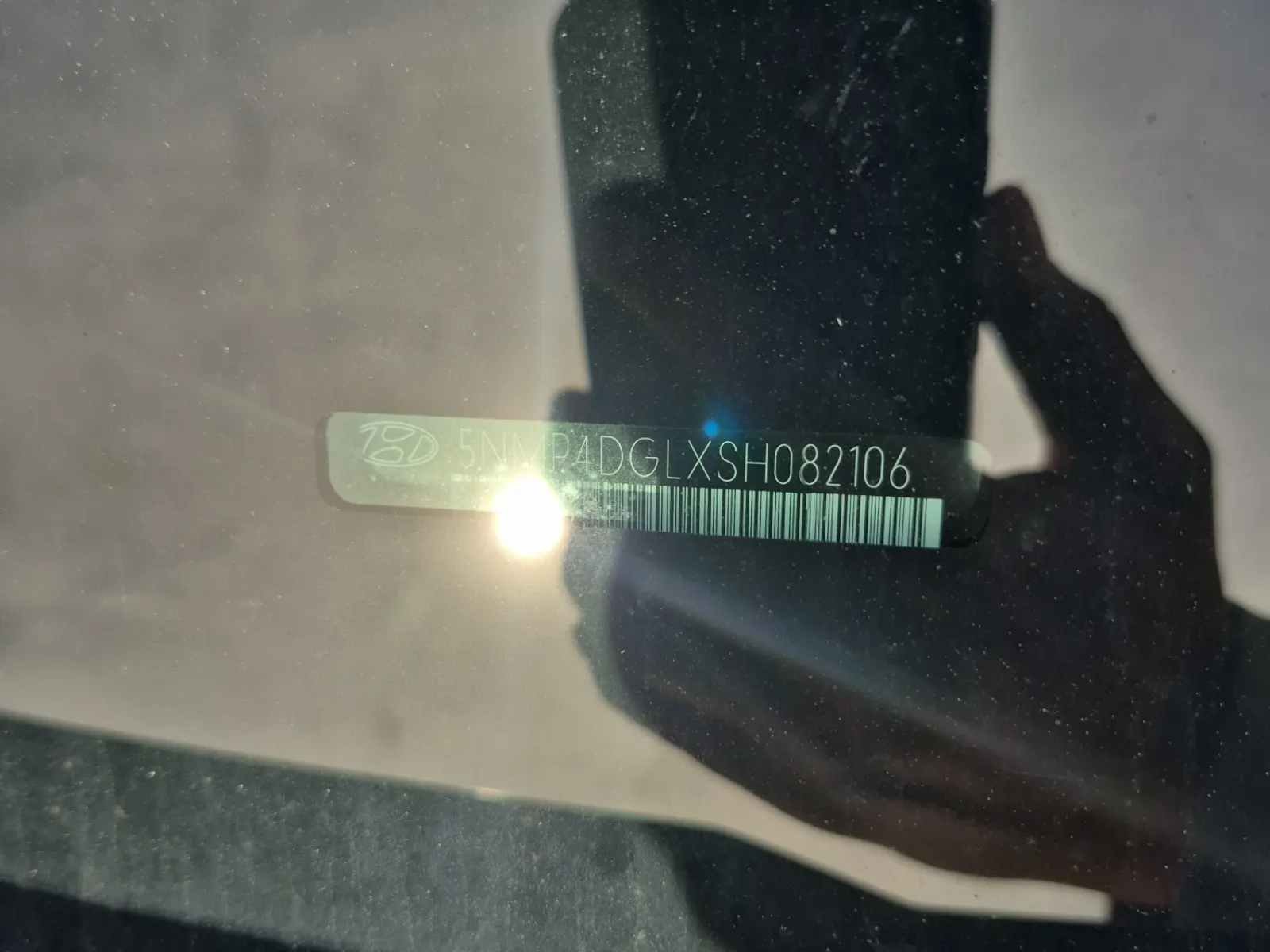 Dash VIN Plate Photo
