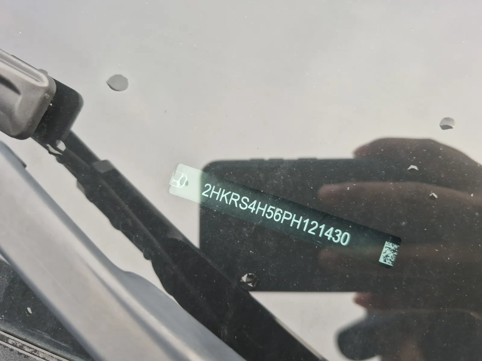 Dash VIN Plate Photo