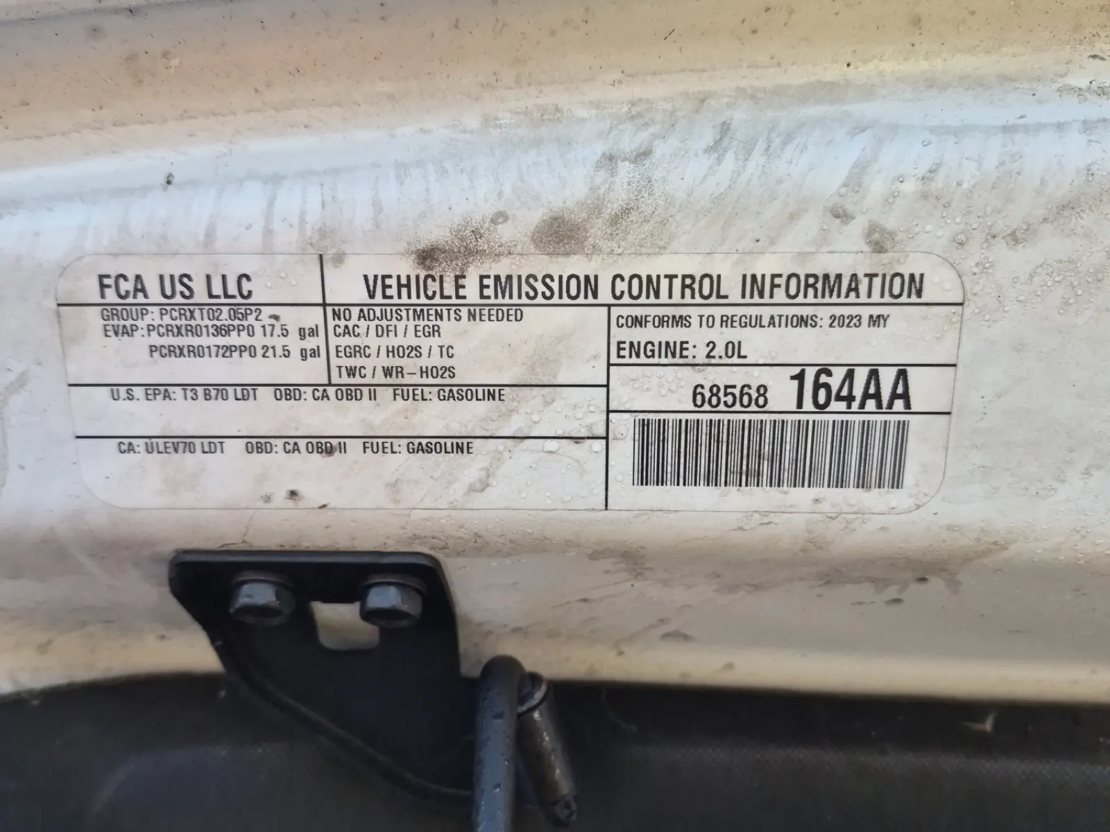Emission Sticker Photo