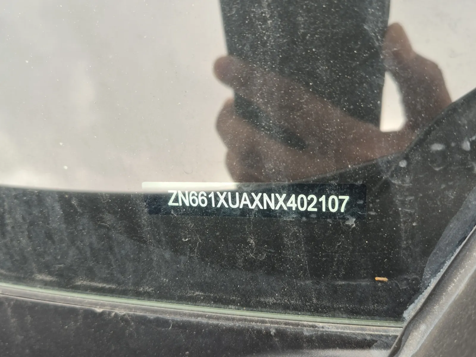 Dash VIN Plate Photo