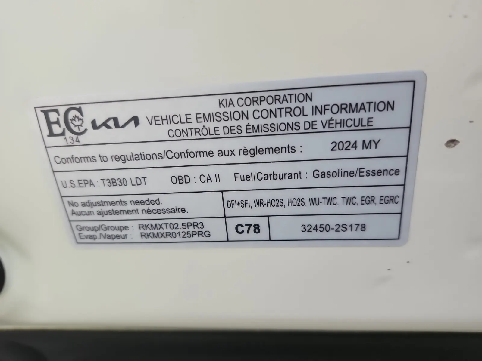Emission Sticker Photo