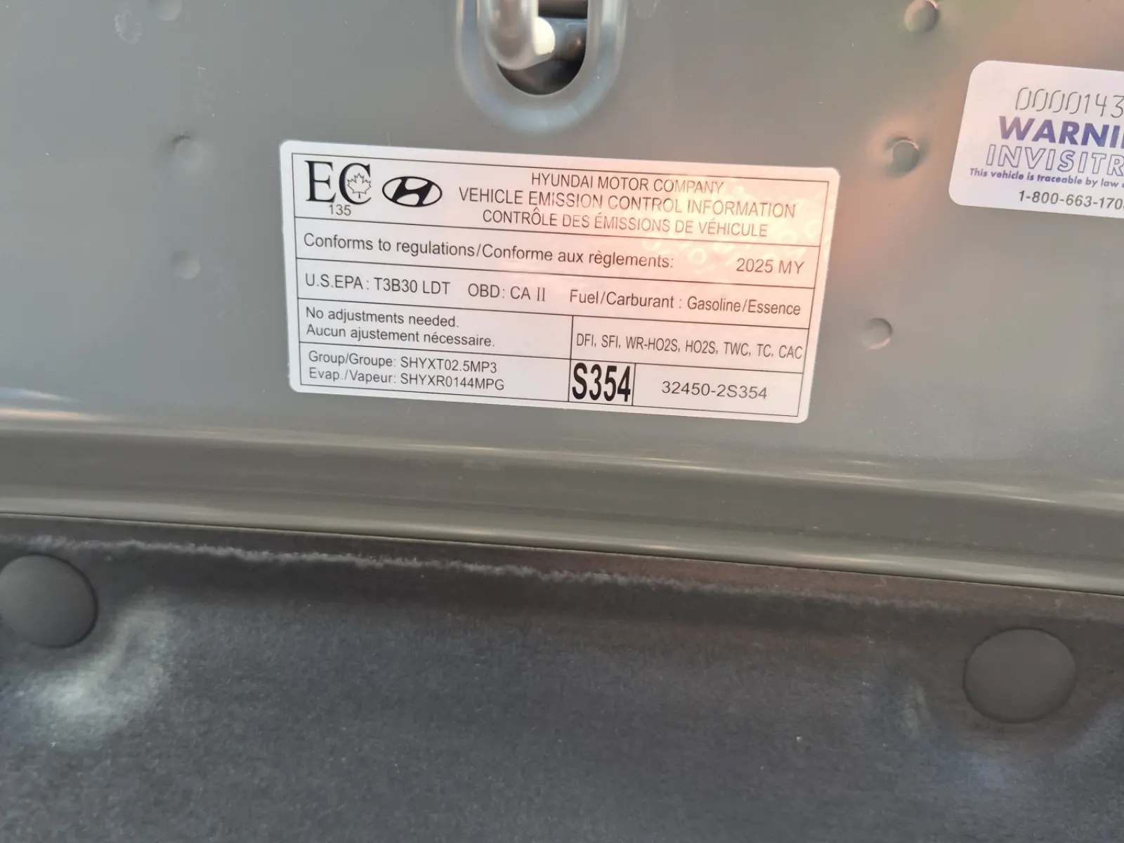 Emission Sticker Photo