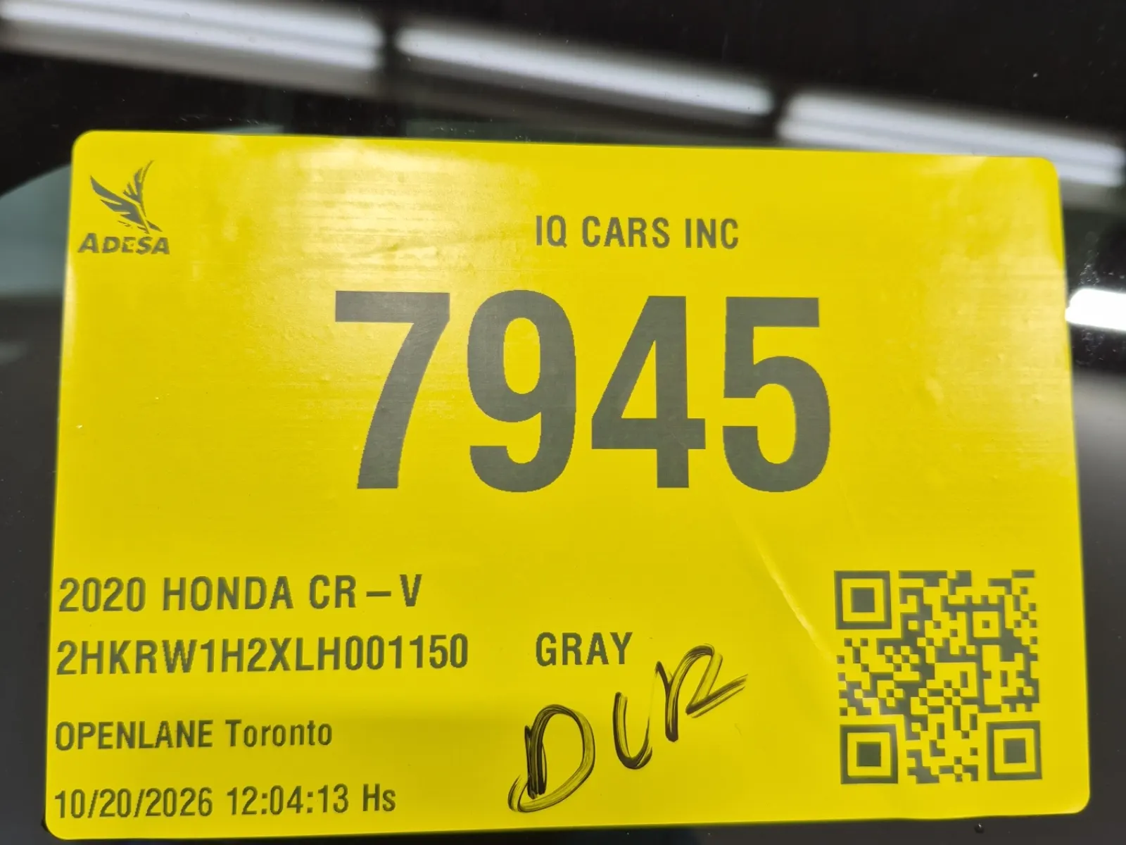 Inventory Label Photo
