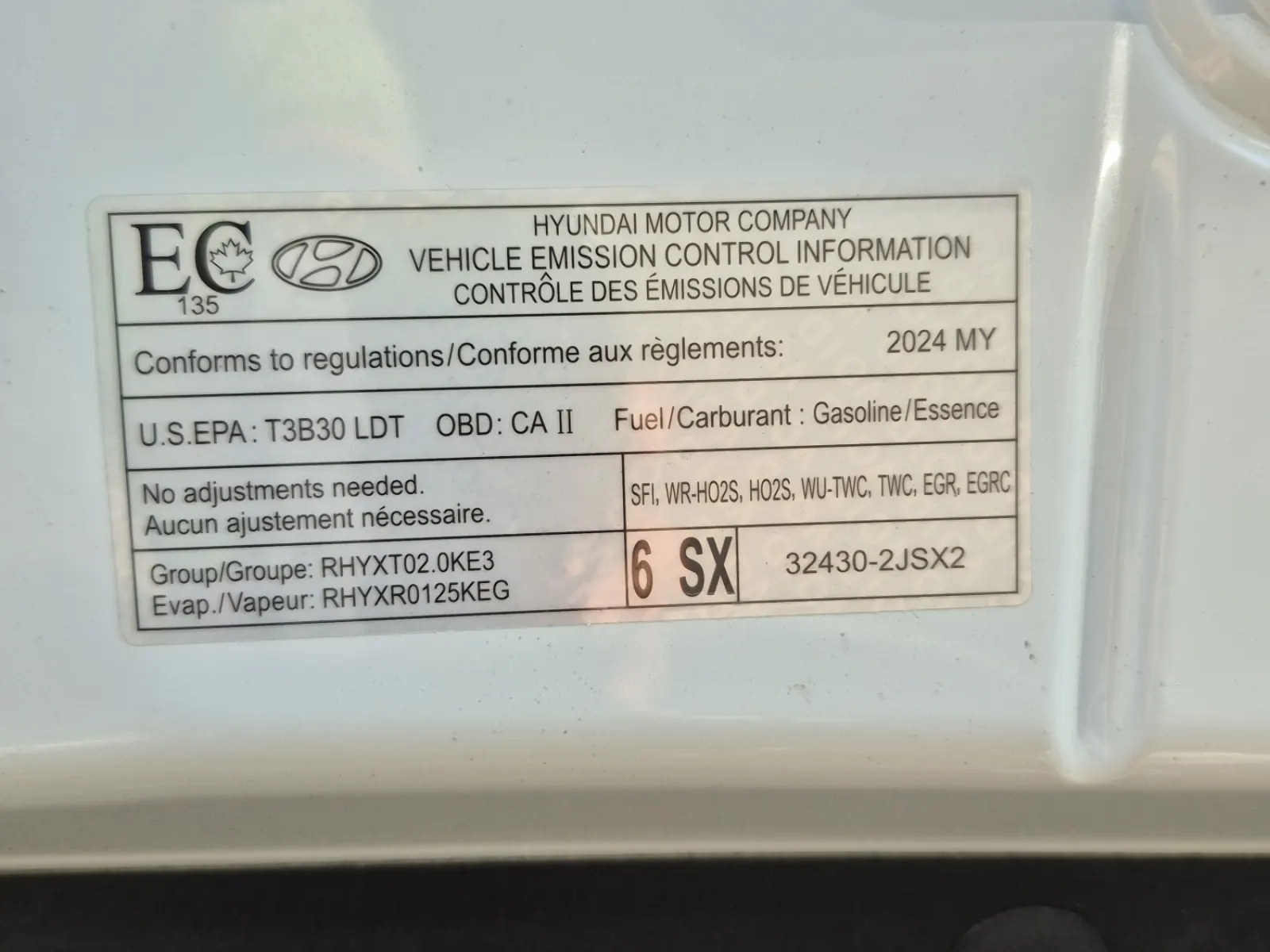 Emission Sticker Photo