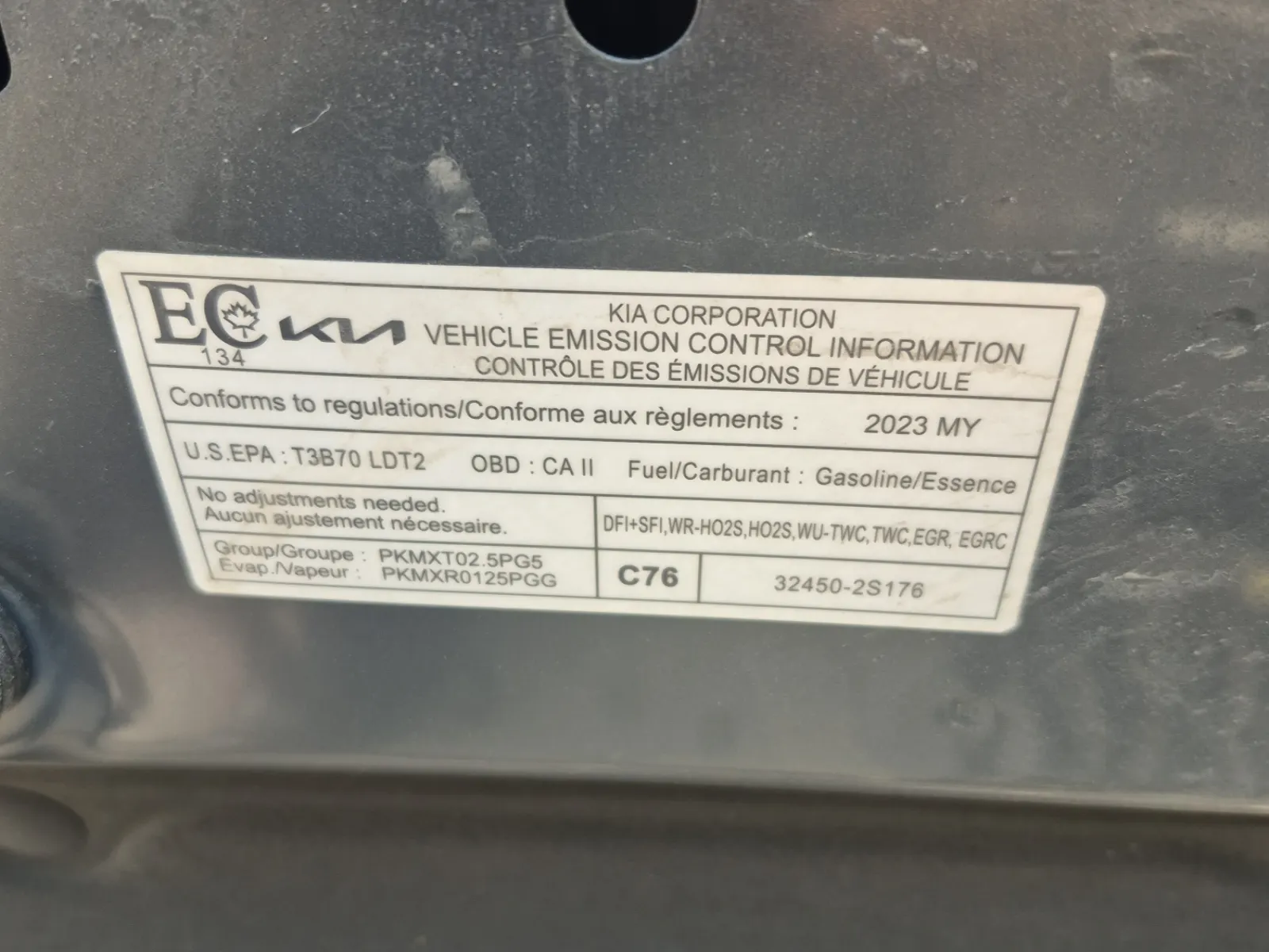 Emission Sticker Photo
