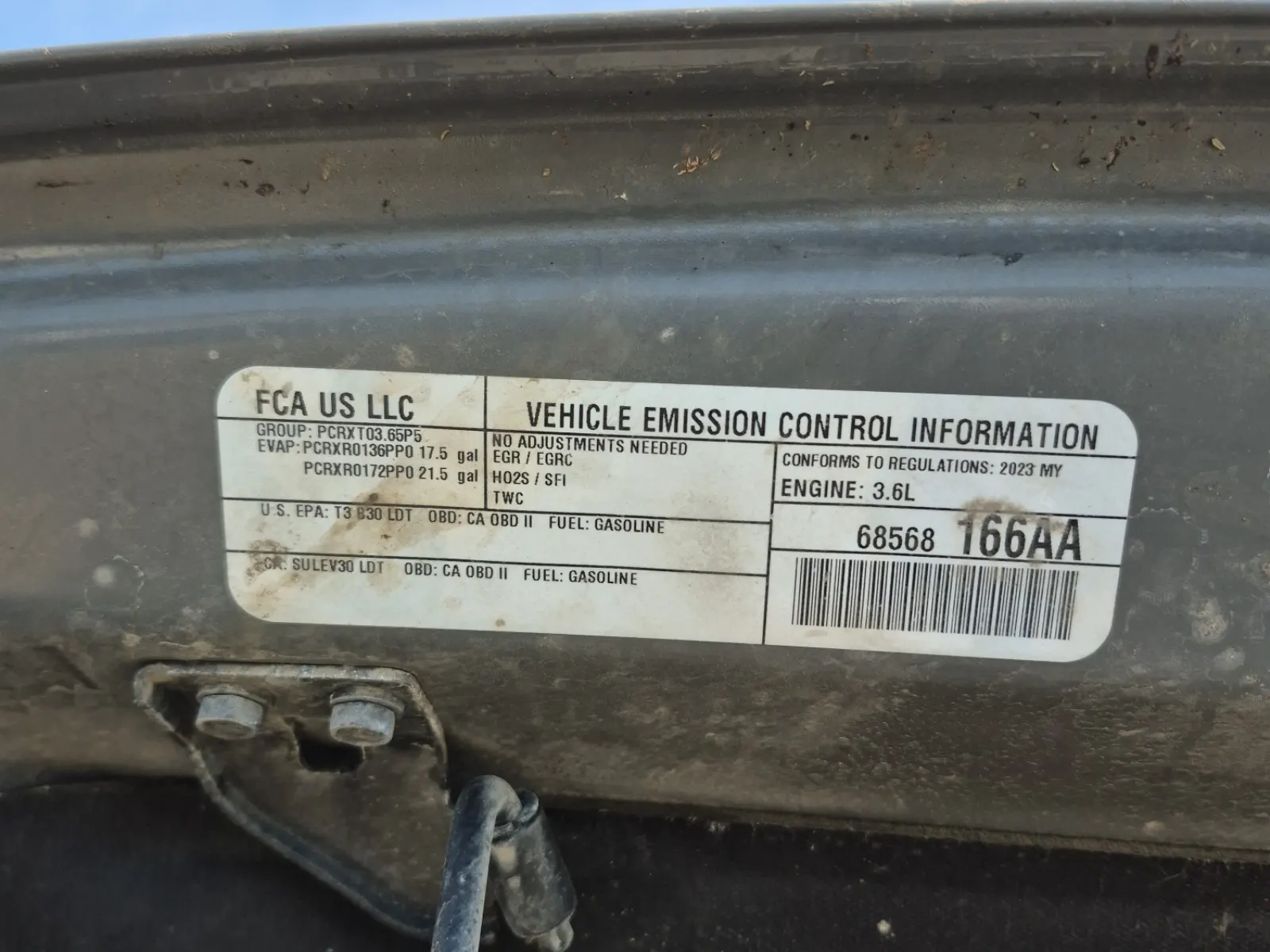 Emission Sticker Photo