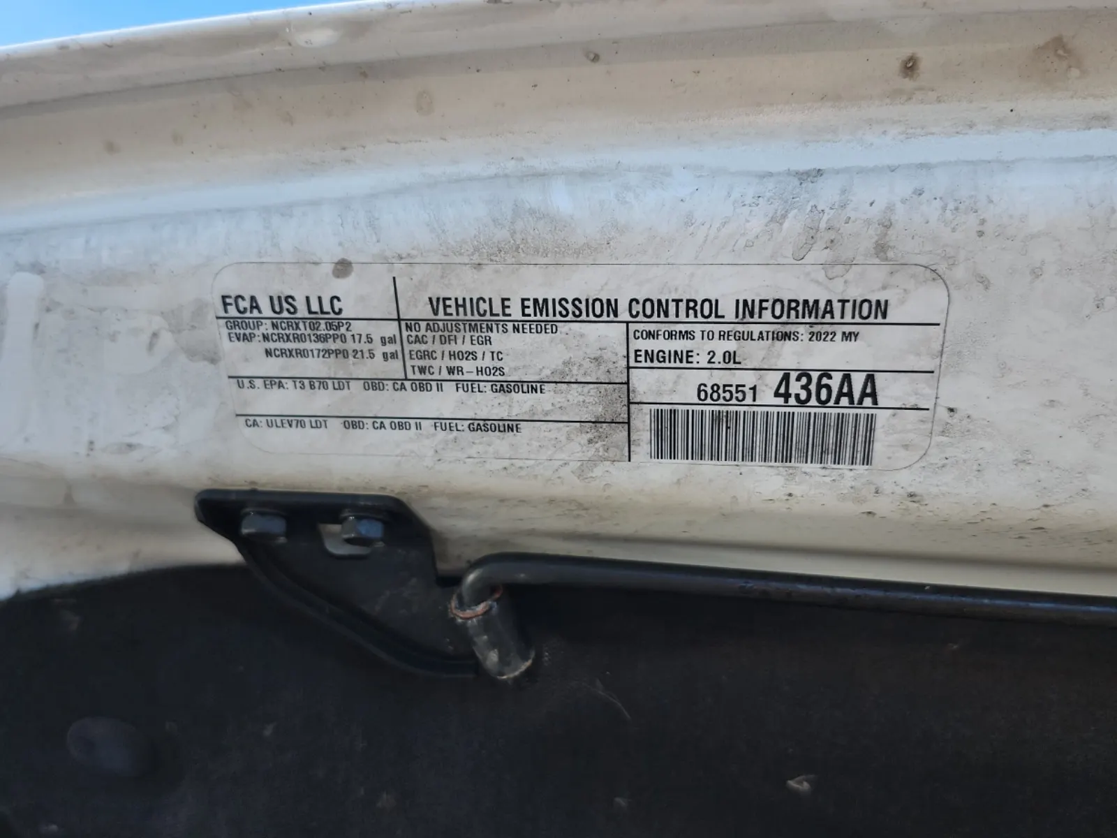 Emission Sticker Photo