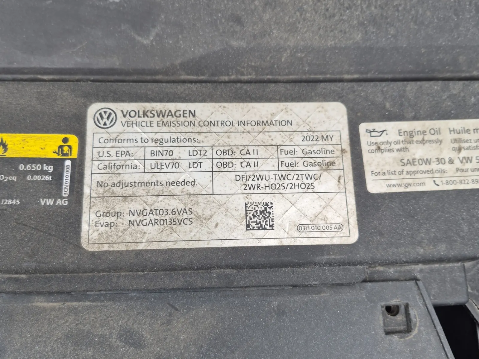 Emission Sticker Photo