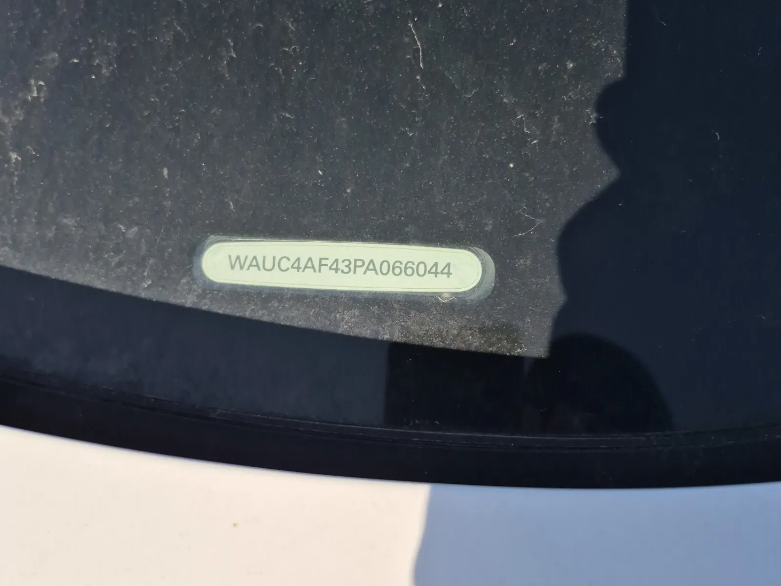 Dash VIN Plate Photo