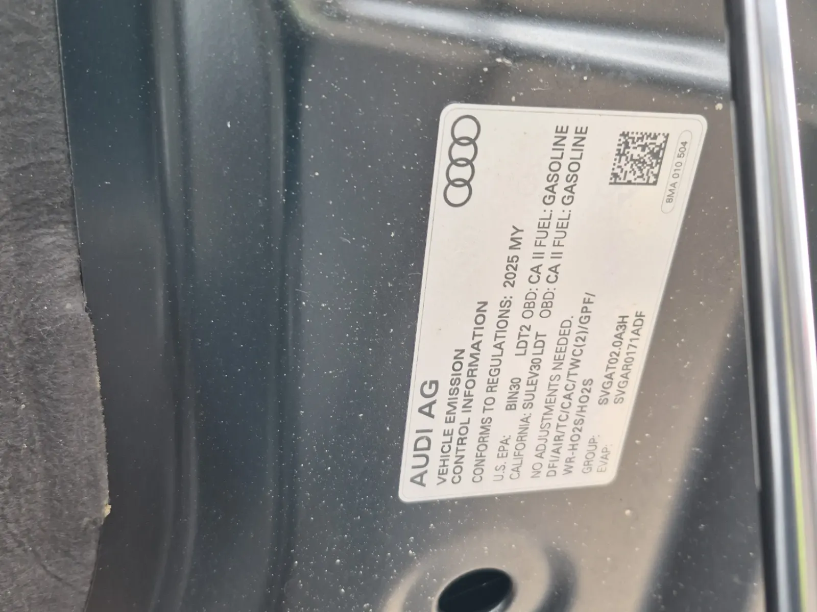 Emission Sticker Photo