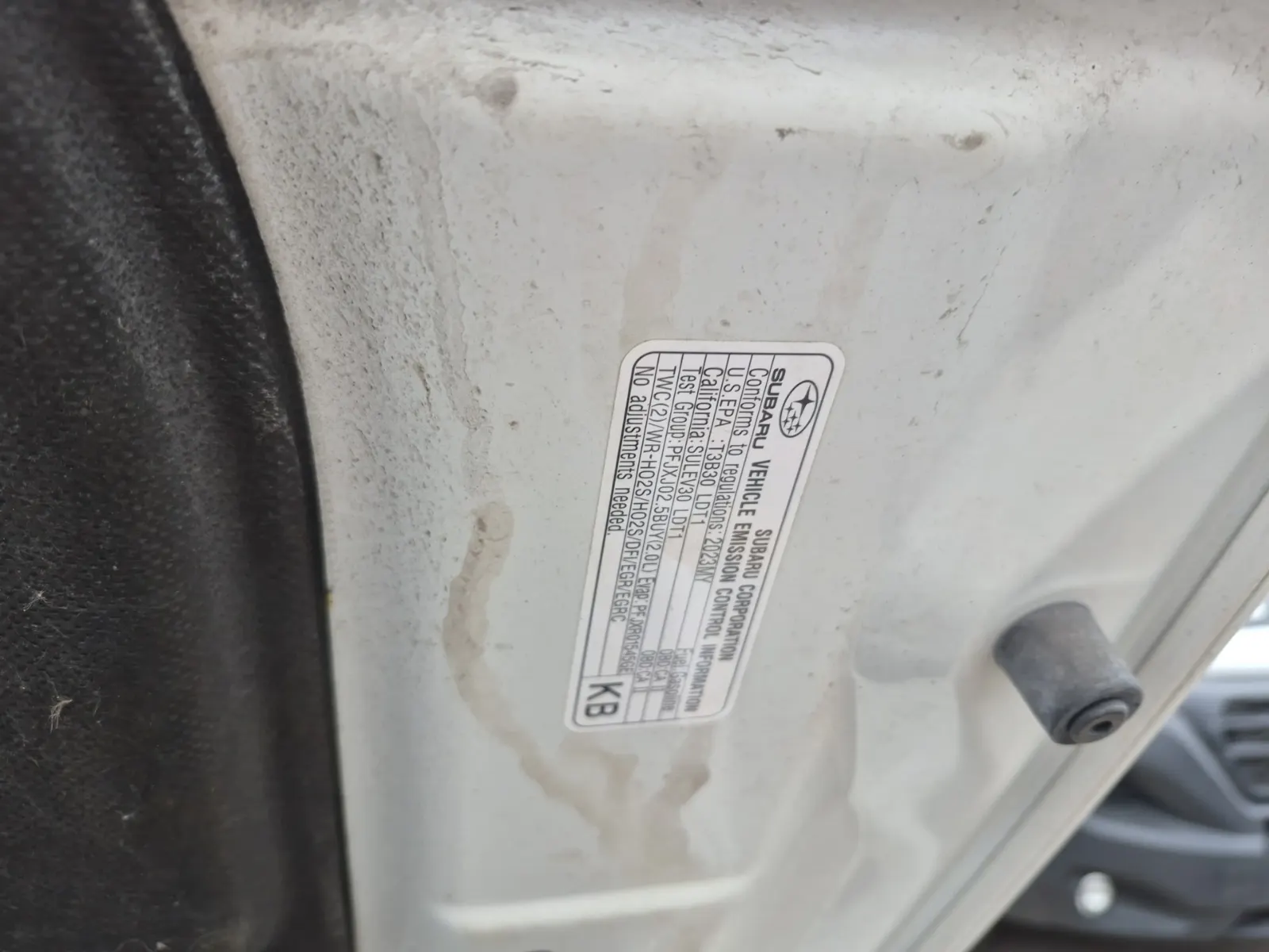 Emission Sticker Photo