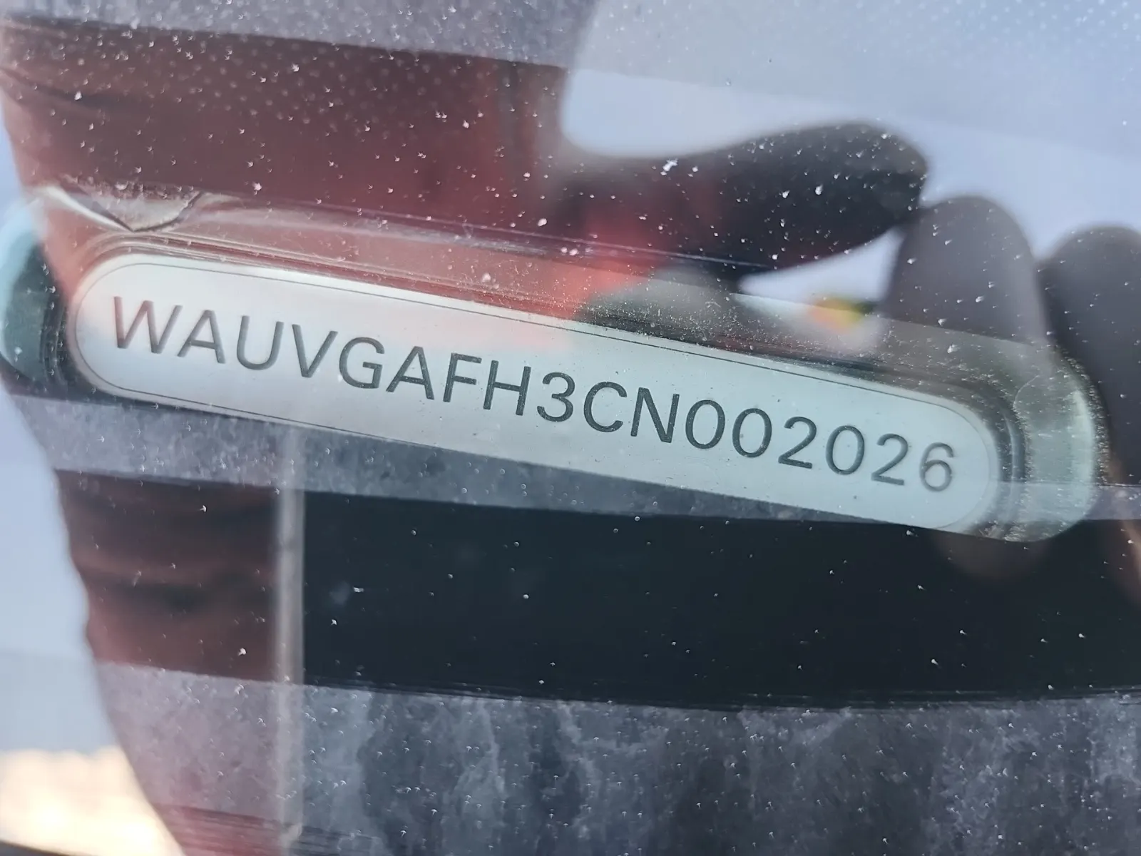 Dash VIN Plate Photo