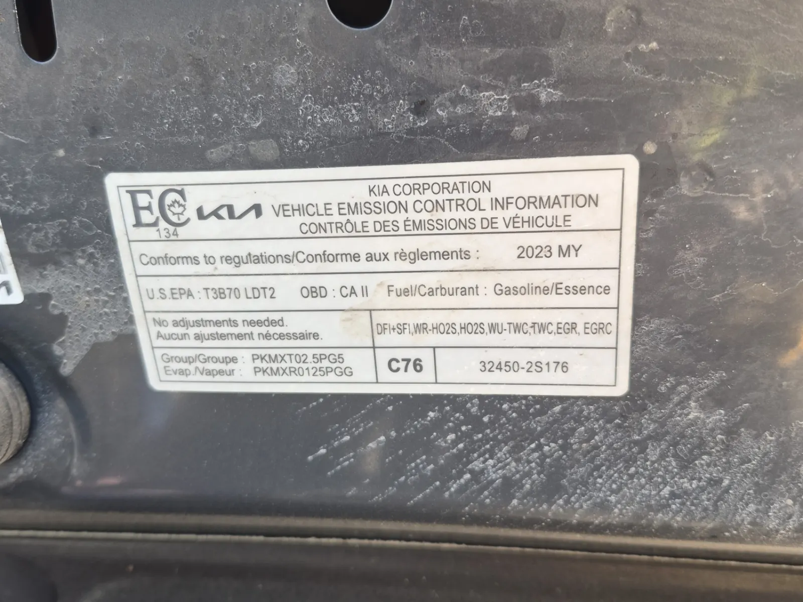 Emission Sticker Photo
