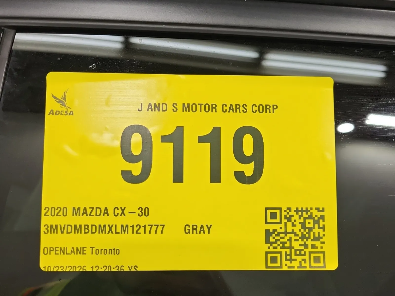 Inventory Label Photo