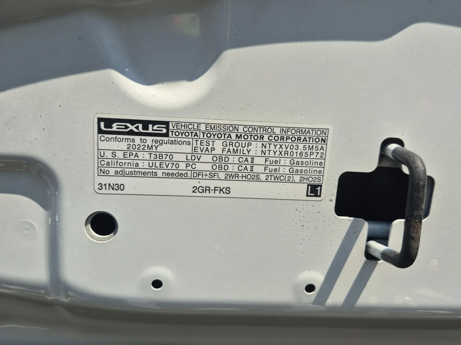 Emission Sticker Photo
