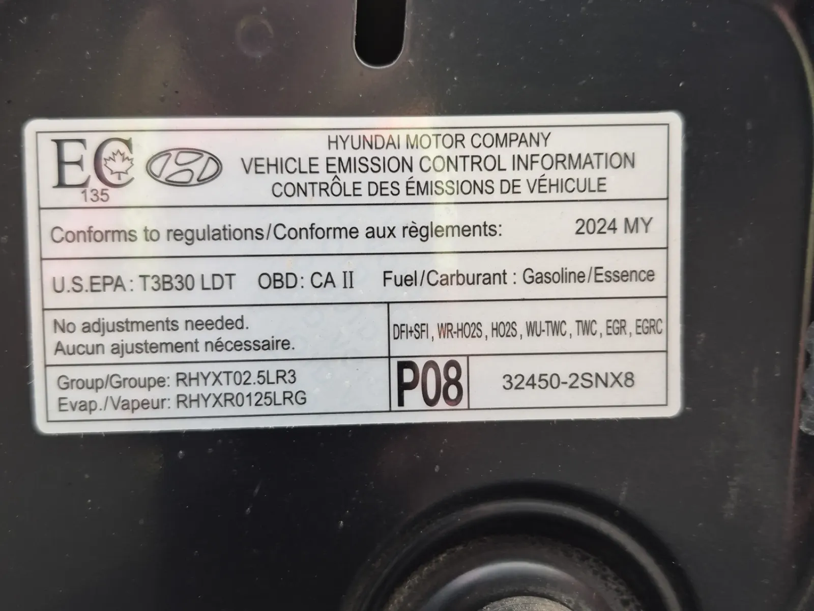 Emission Sticker Photo