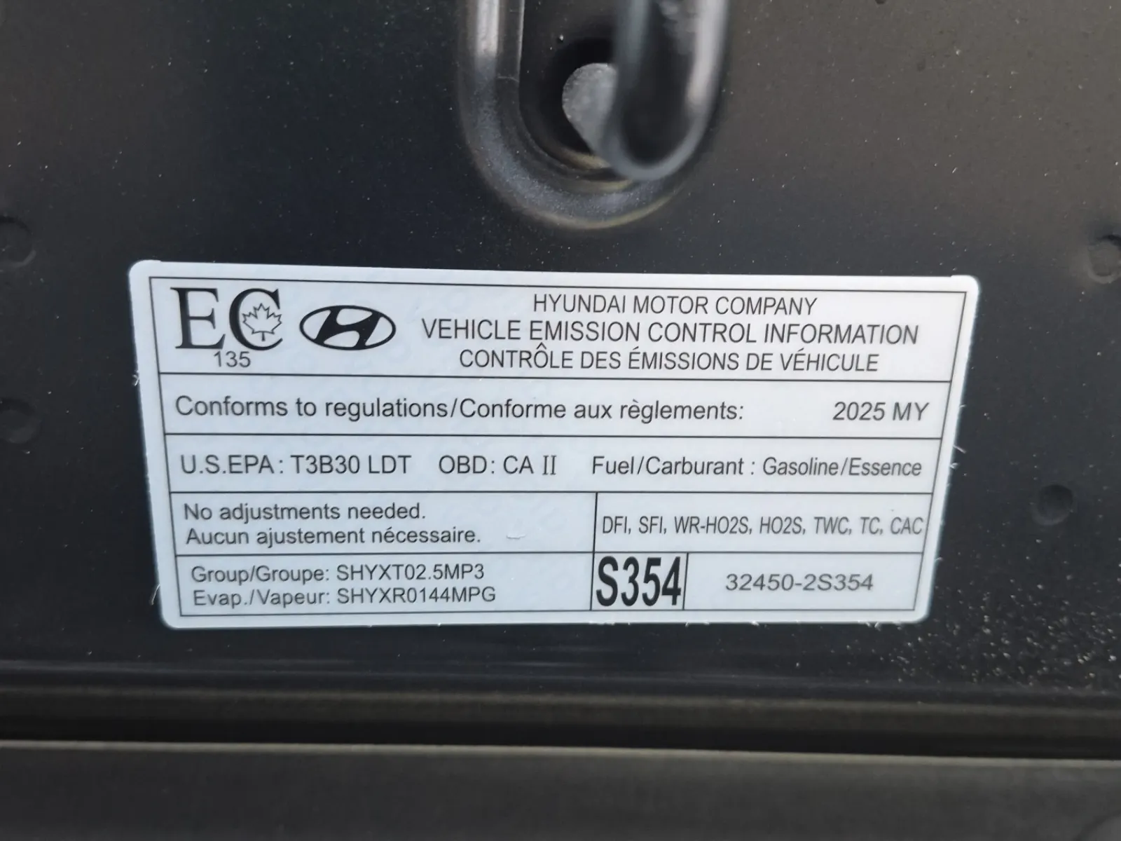 Emission Sticker Photo