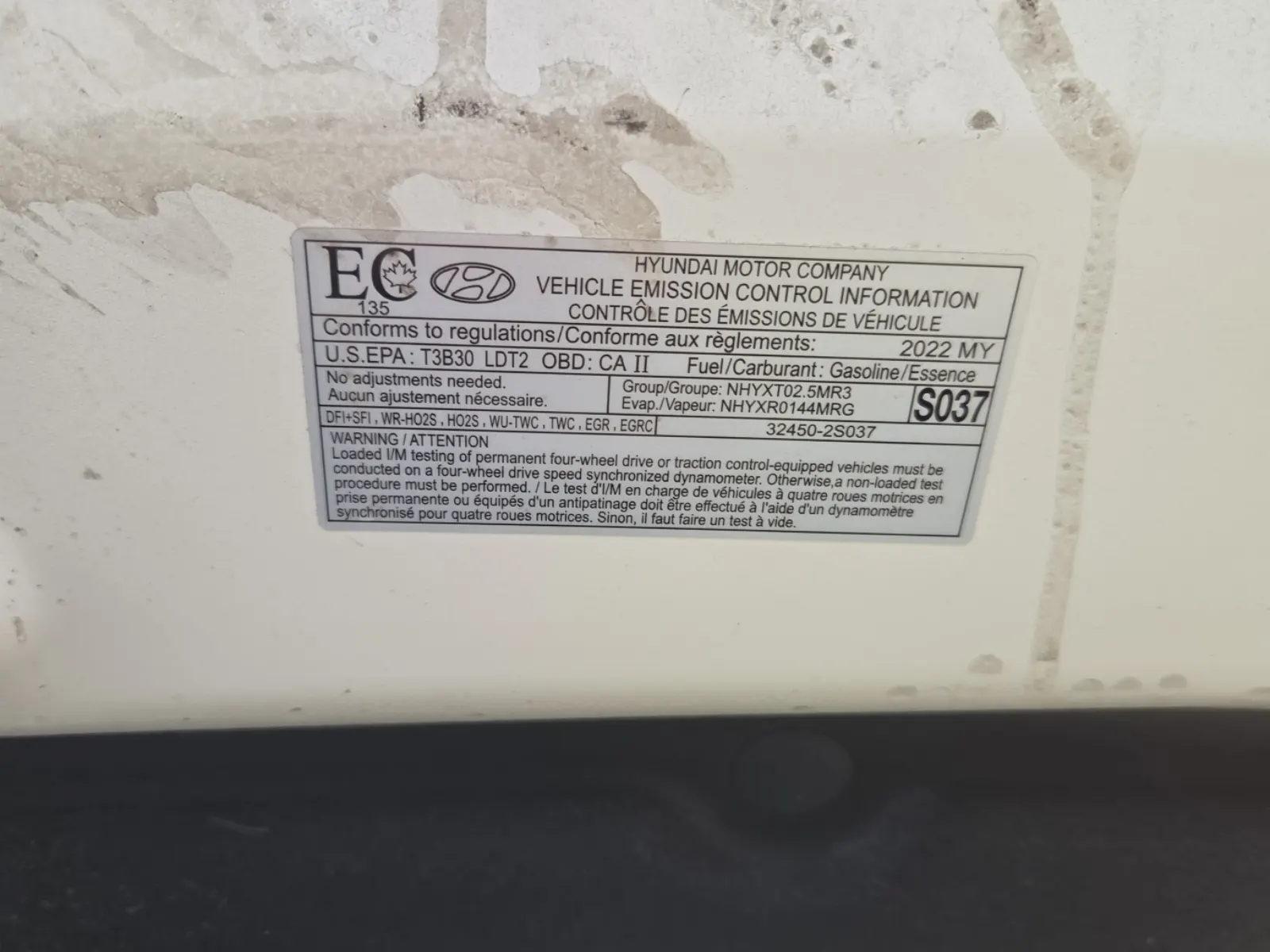 Emission Sticker Photo