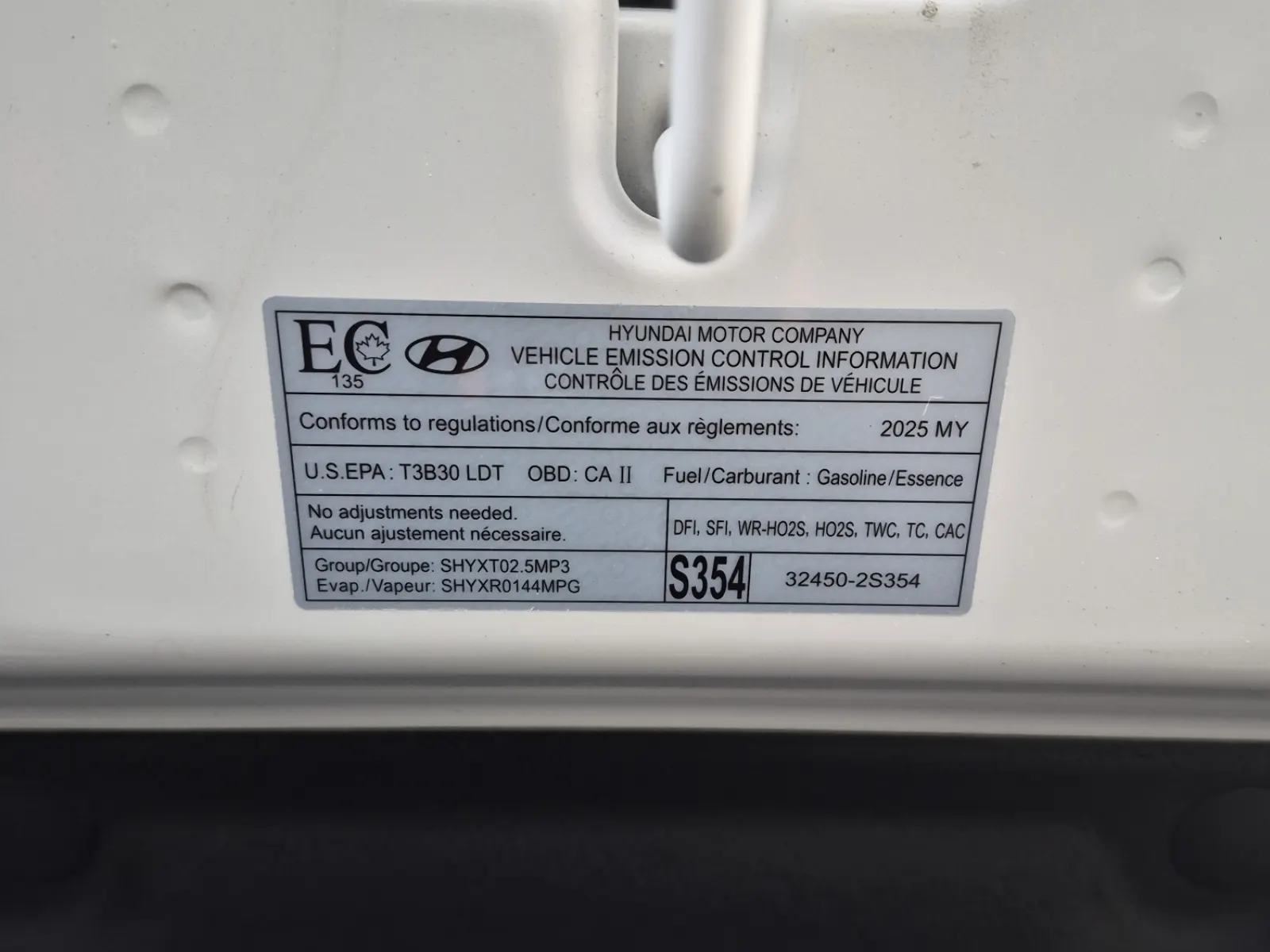 Emission Sticker Photo