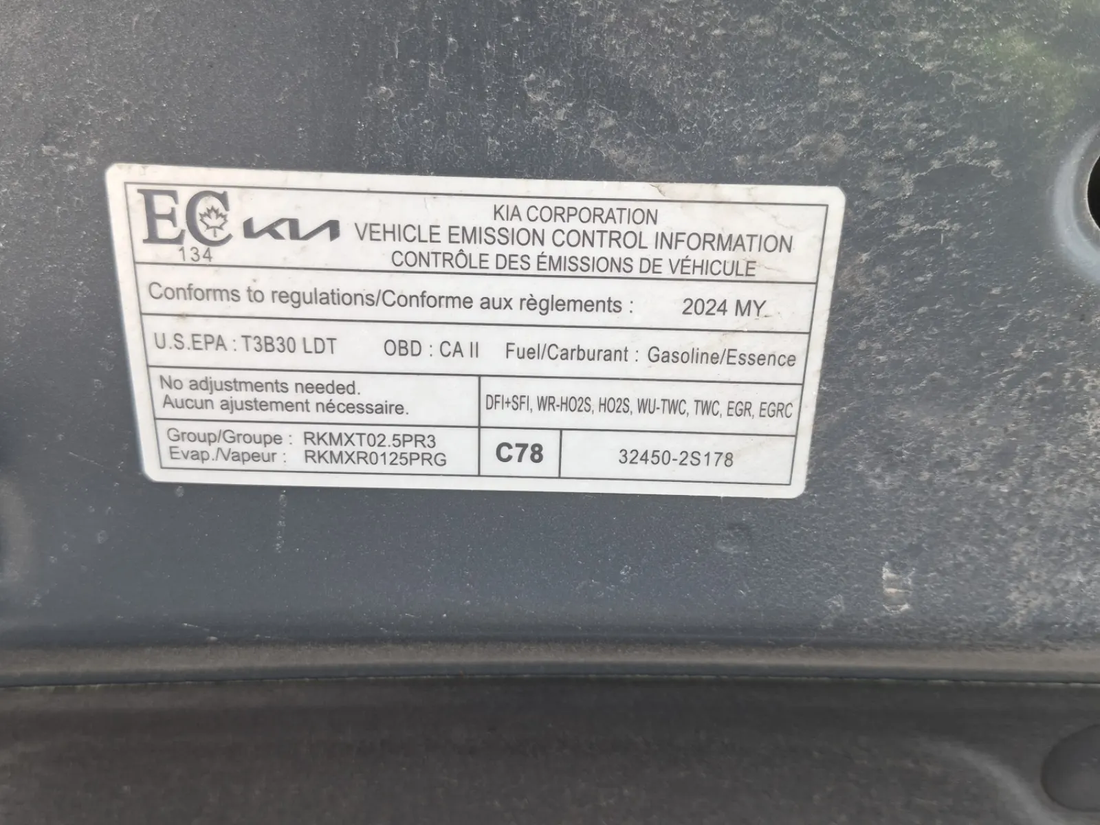 Emission Sticker Photo