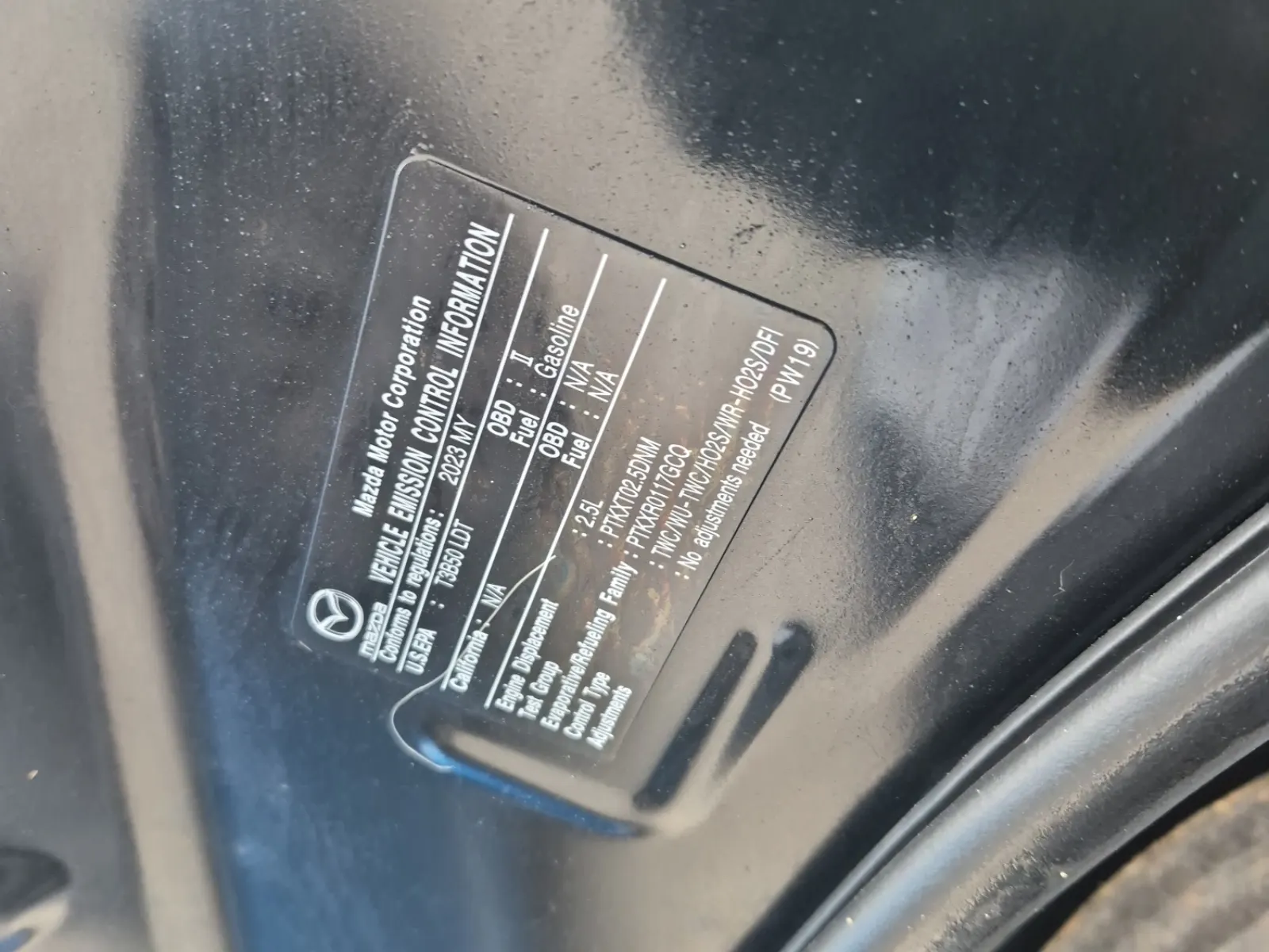Emission Sticker Photo