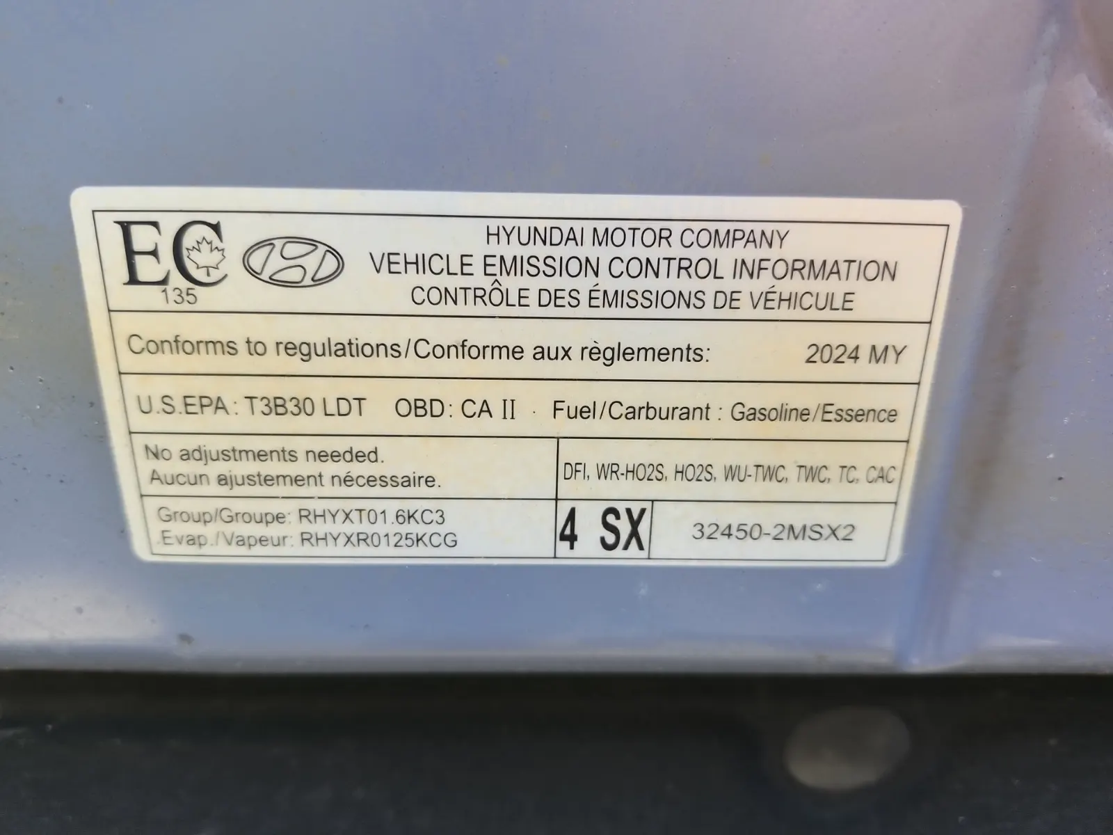 Emission Sticker Photo