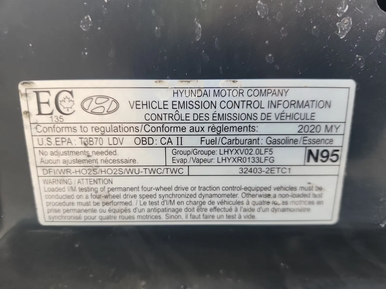 Emission Sticker Photo