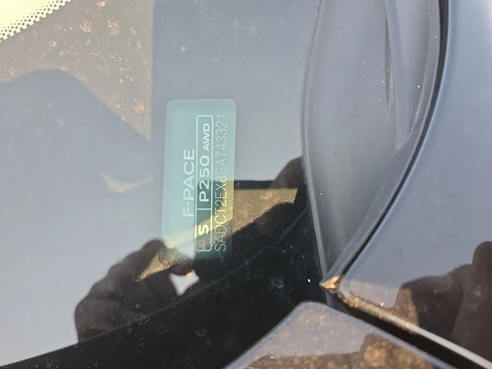 Dash VIN Plate Photo