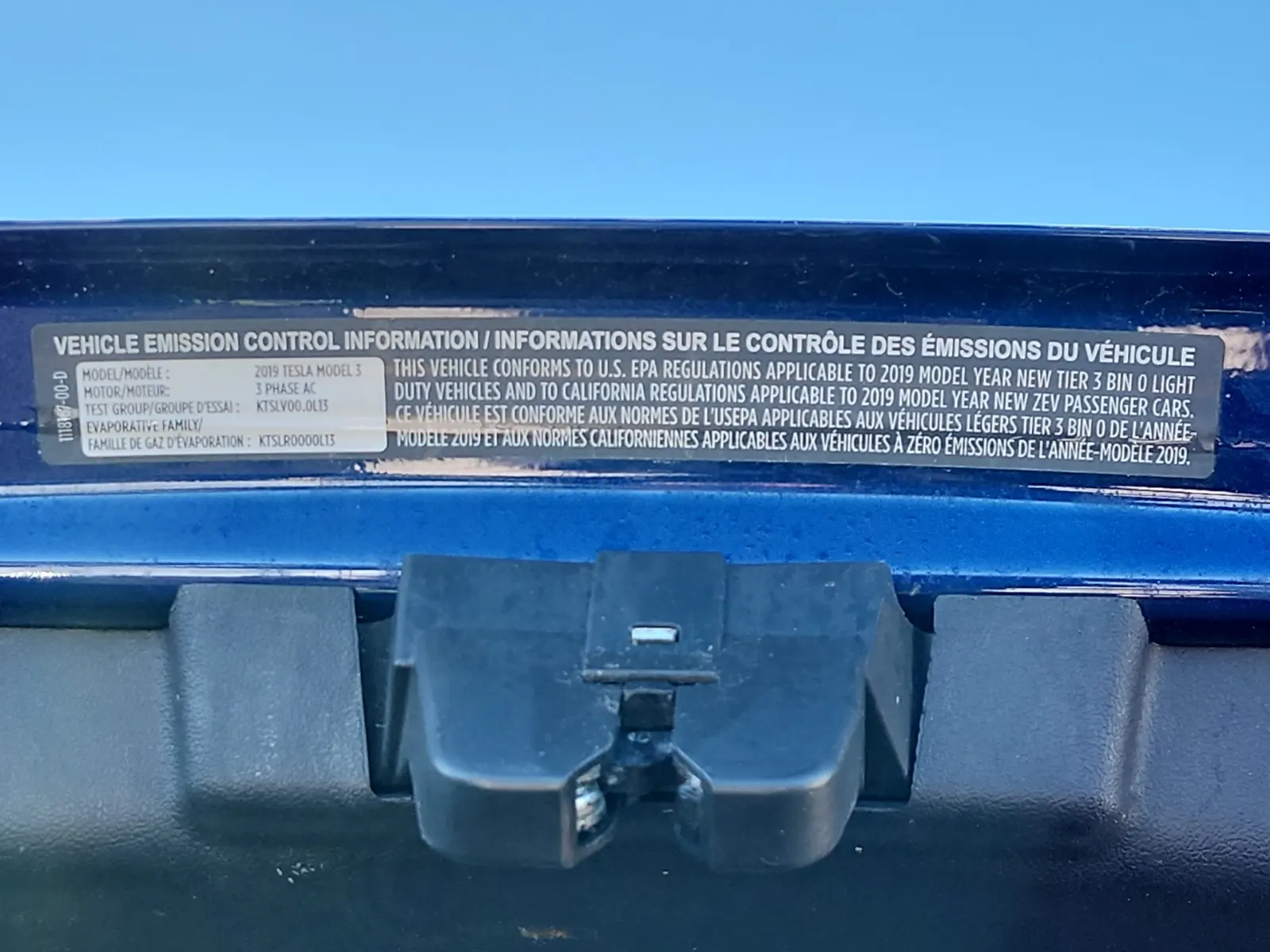 Emission Sticker Photo