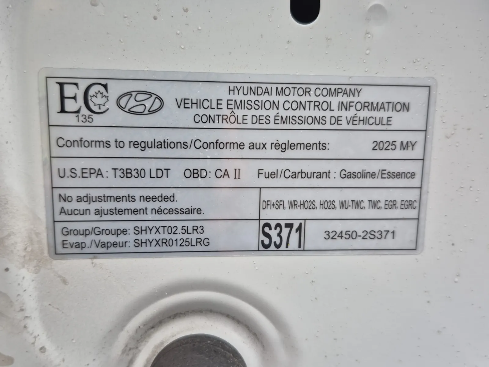 Emission Sticker Photo