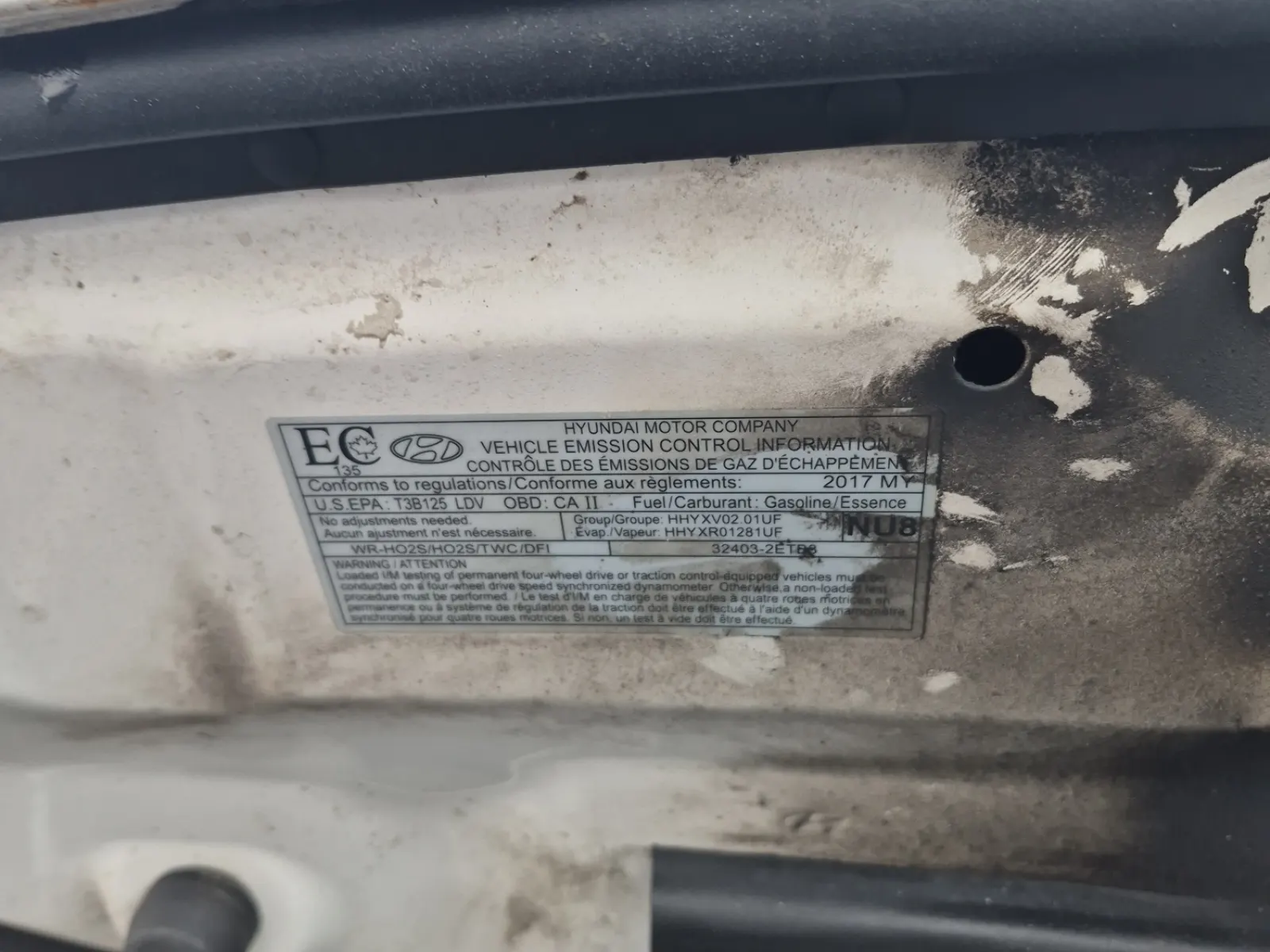 Emission Sticker Photo