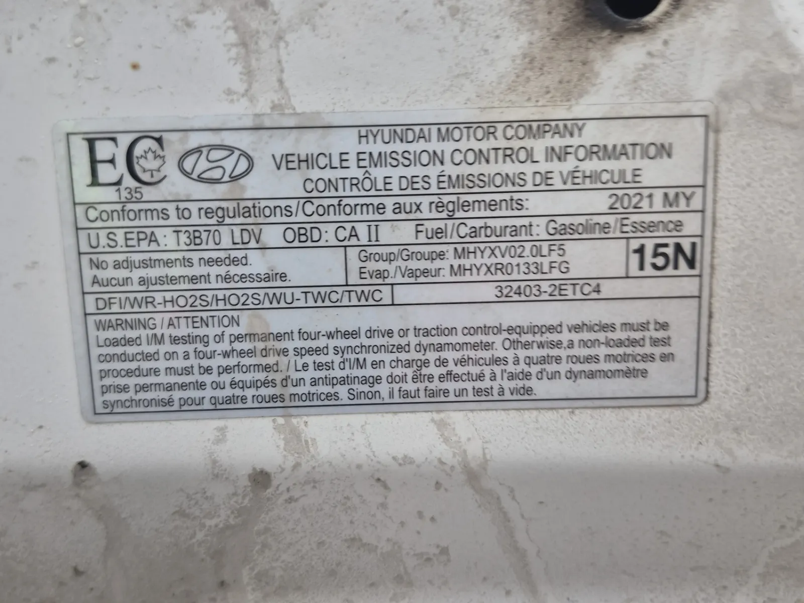 Emission Sticker Photo