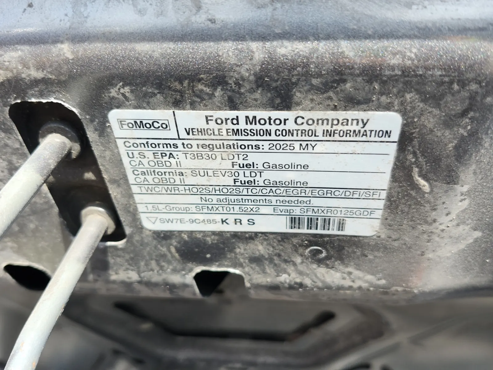 Emission Sticker Photo