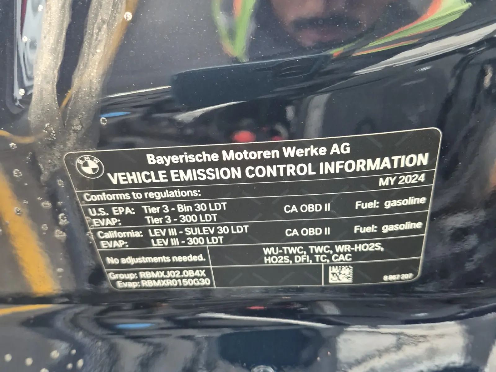 Emission Sticker Photo