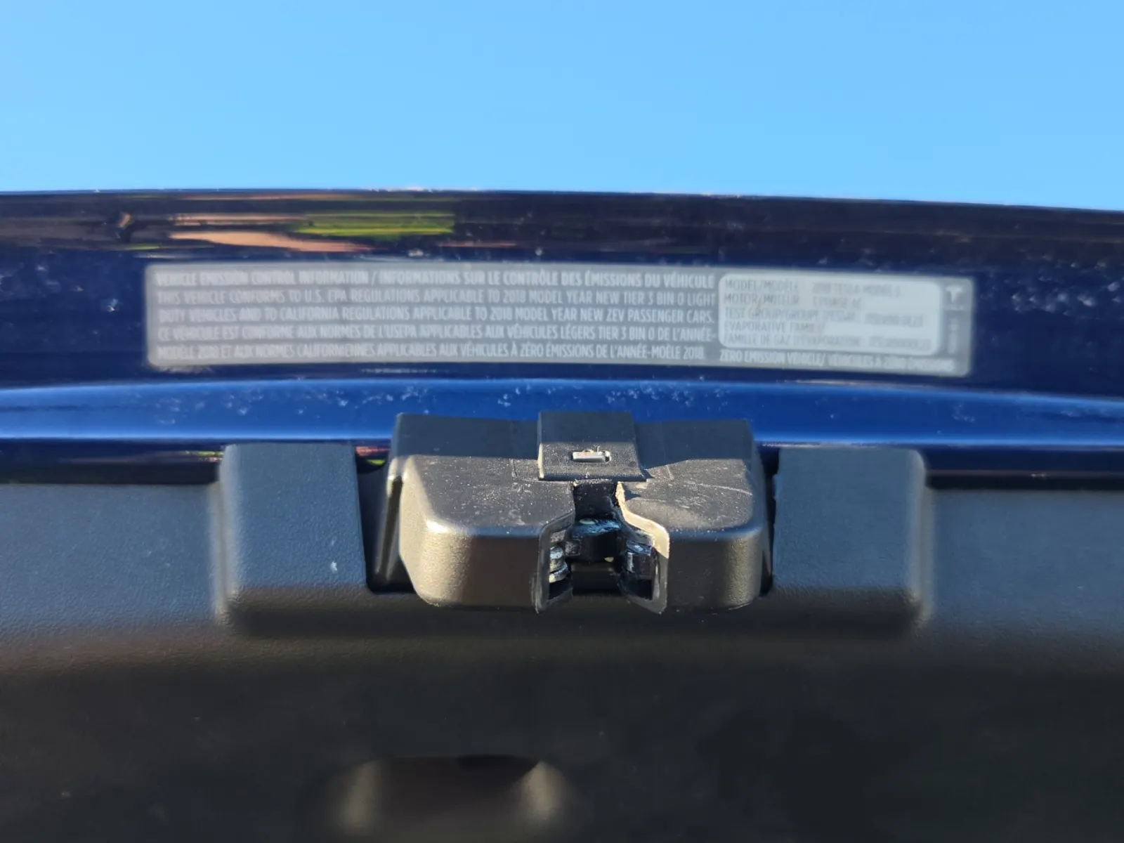 Emission Sticker Photo