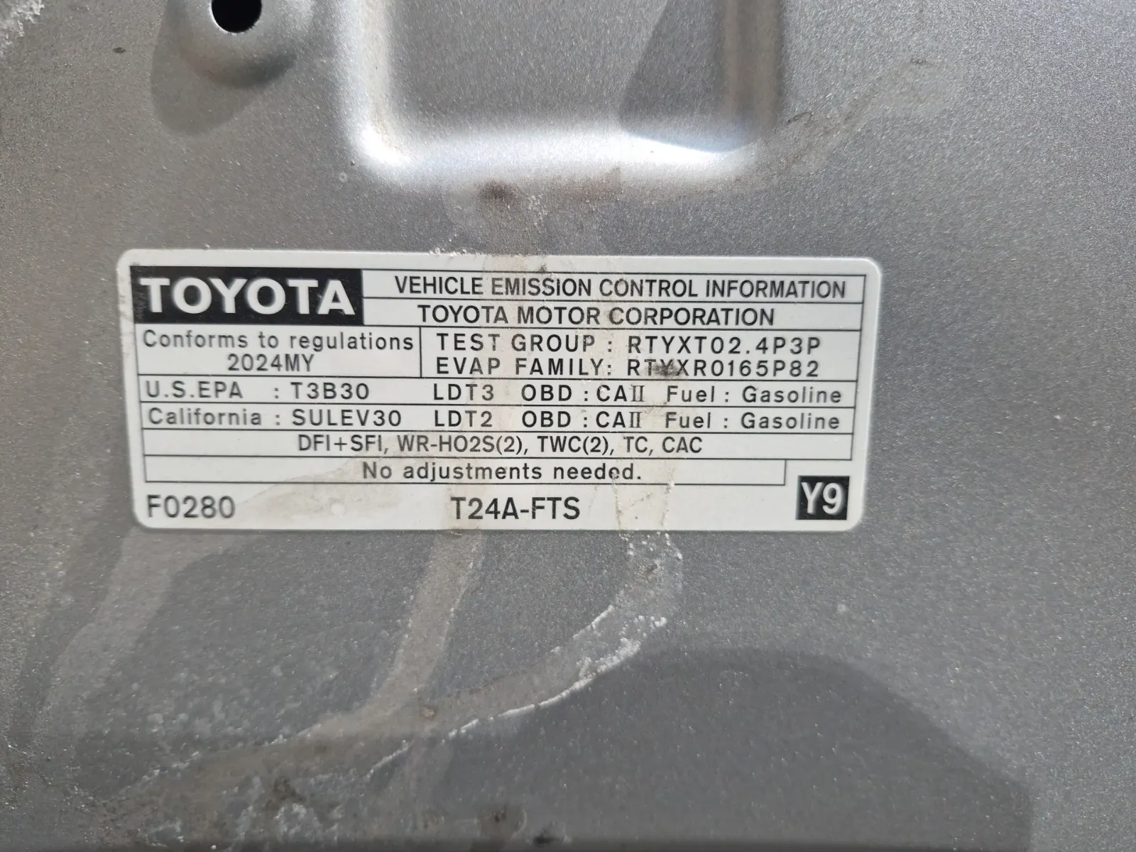 Emission Sticker Photo