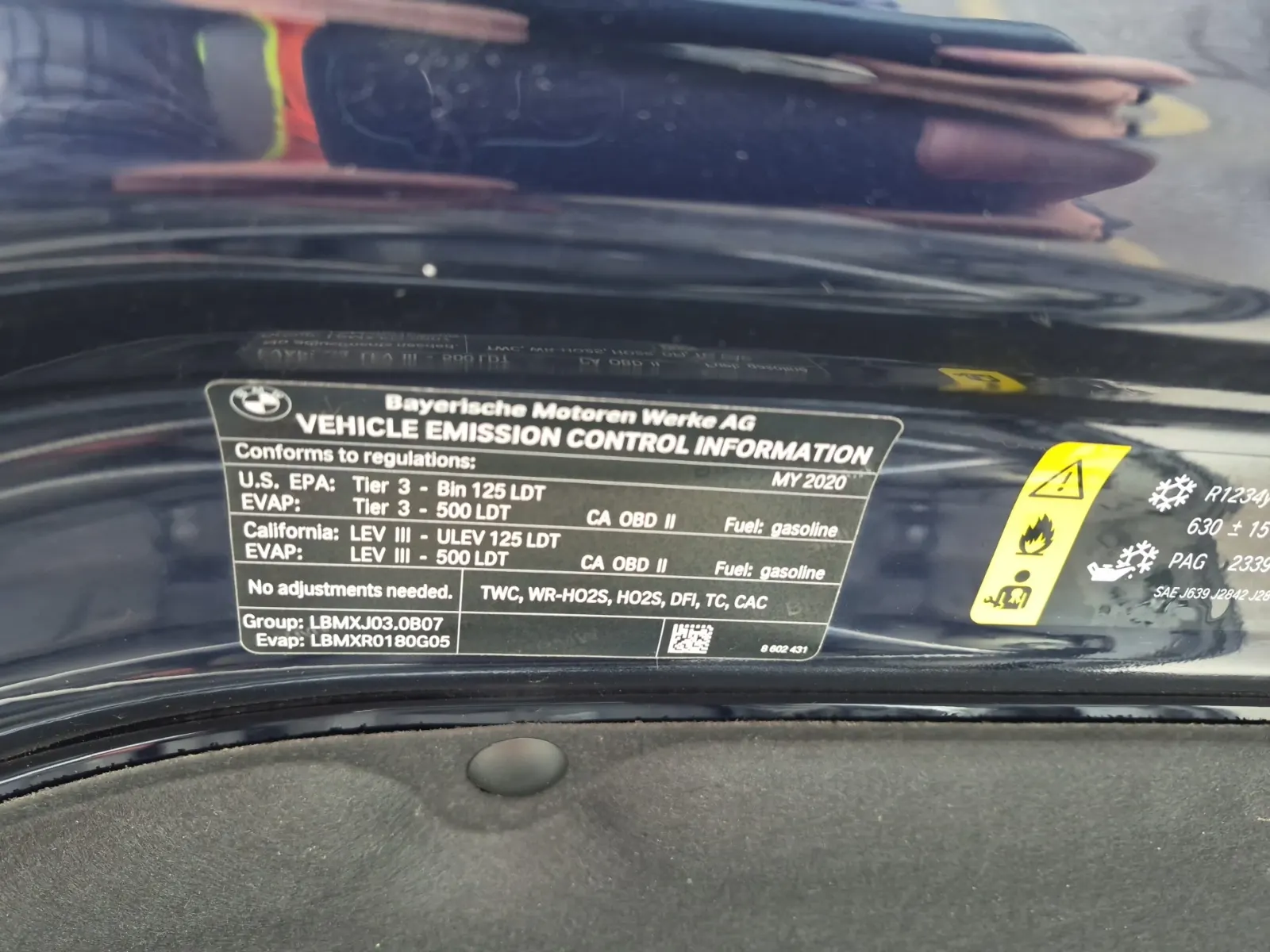 Emission Sticker Photo