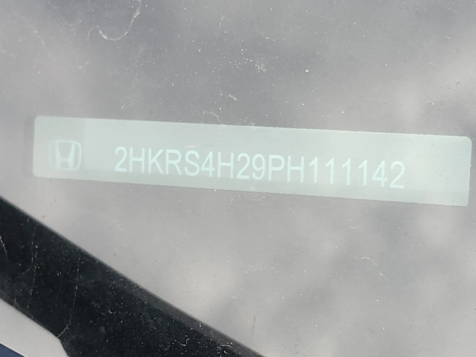 Dash VIN Plate Photo