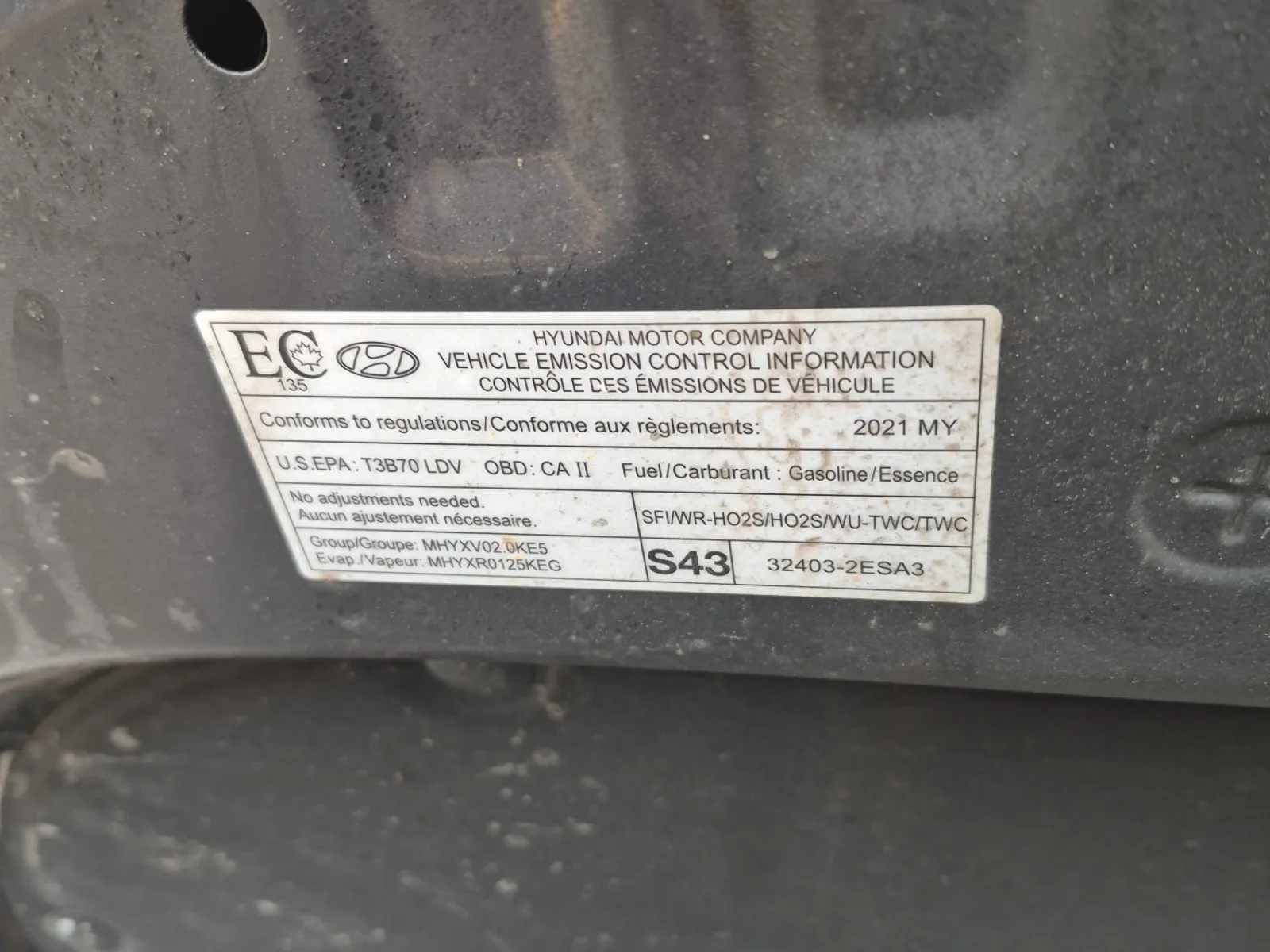 Emission Sticker Photo