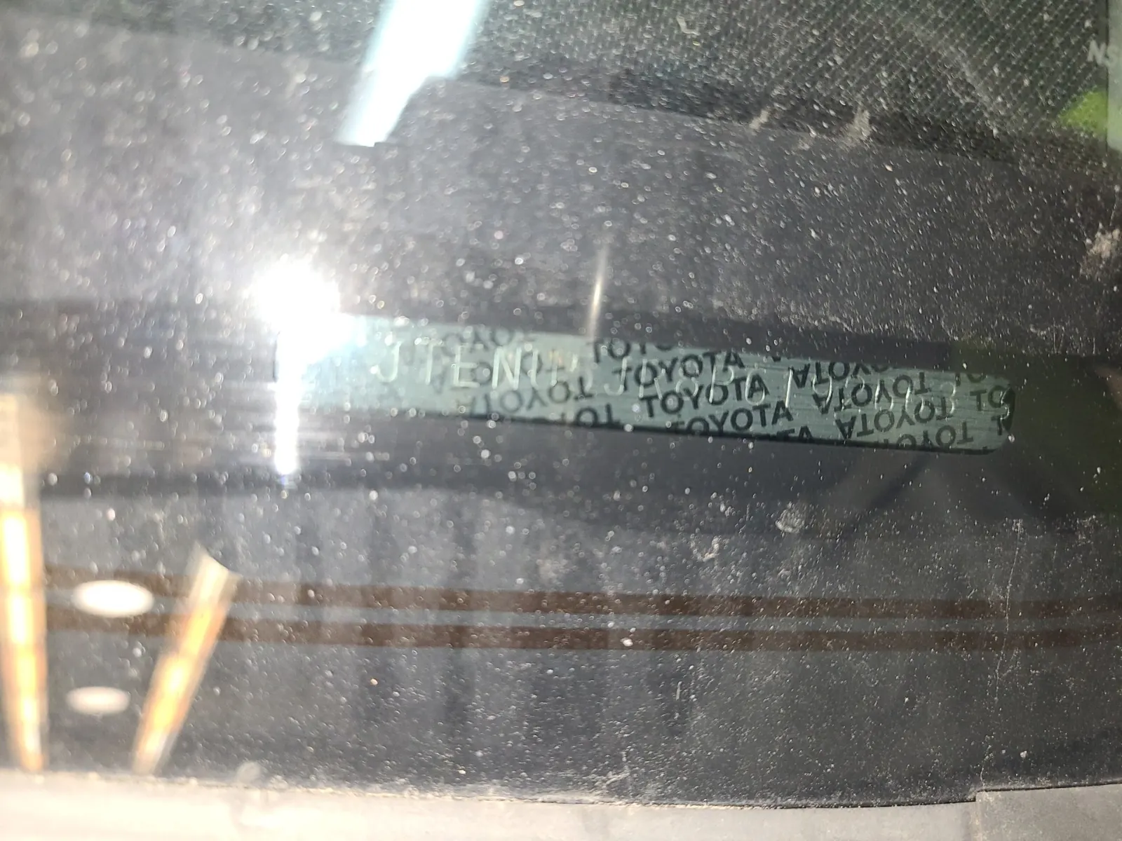 Dash VIN Plate Photo
