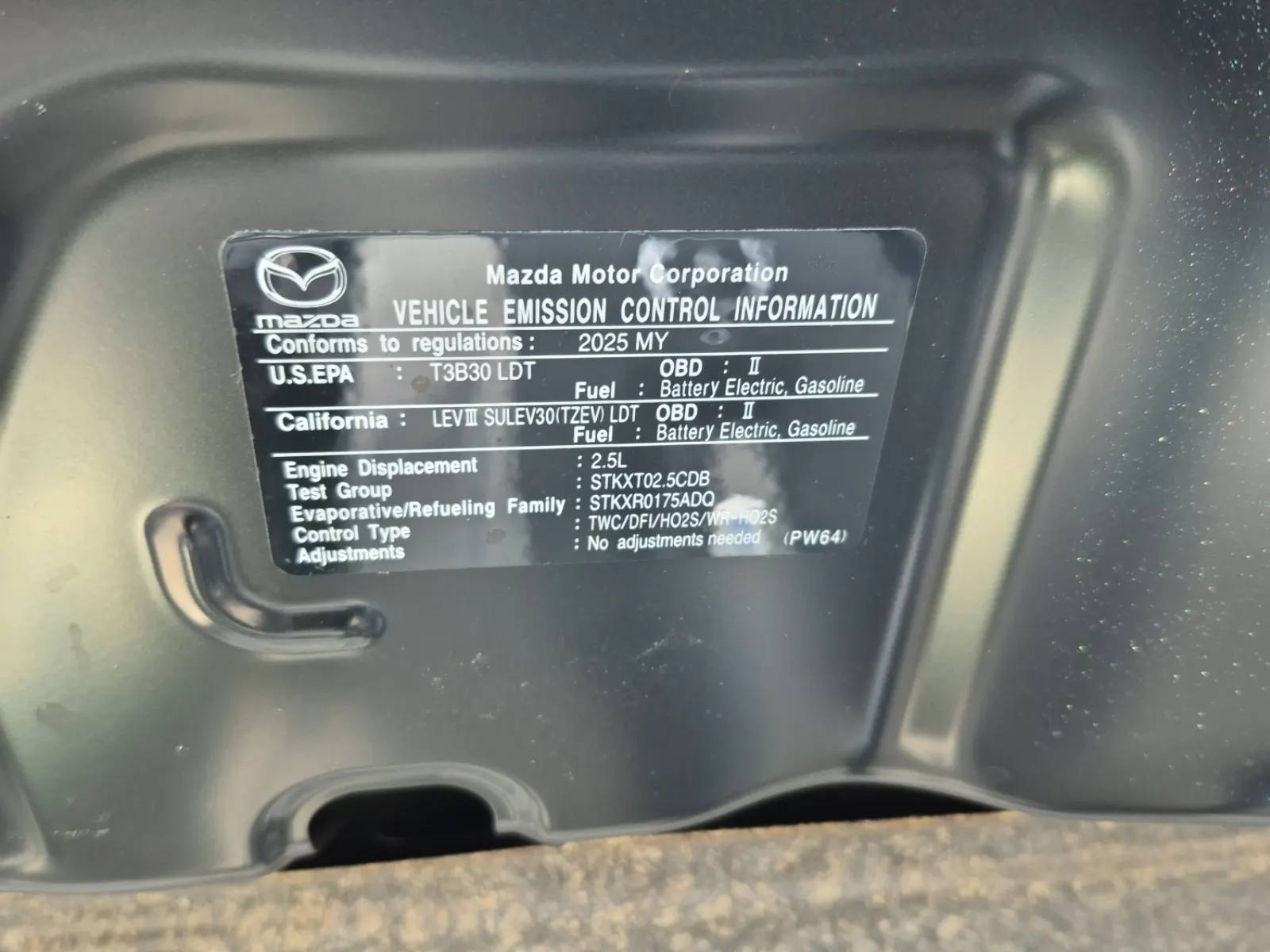Emission Sticker Photo