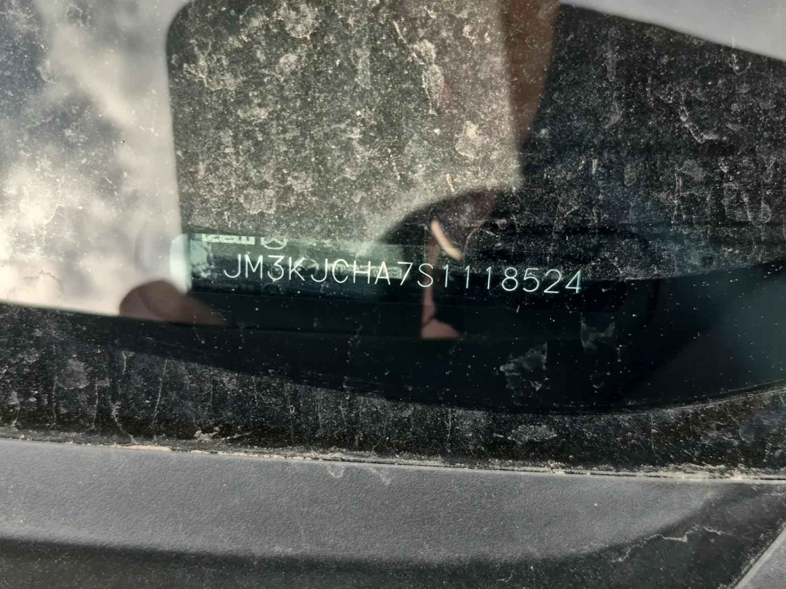 Dash VIN Plate Photo