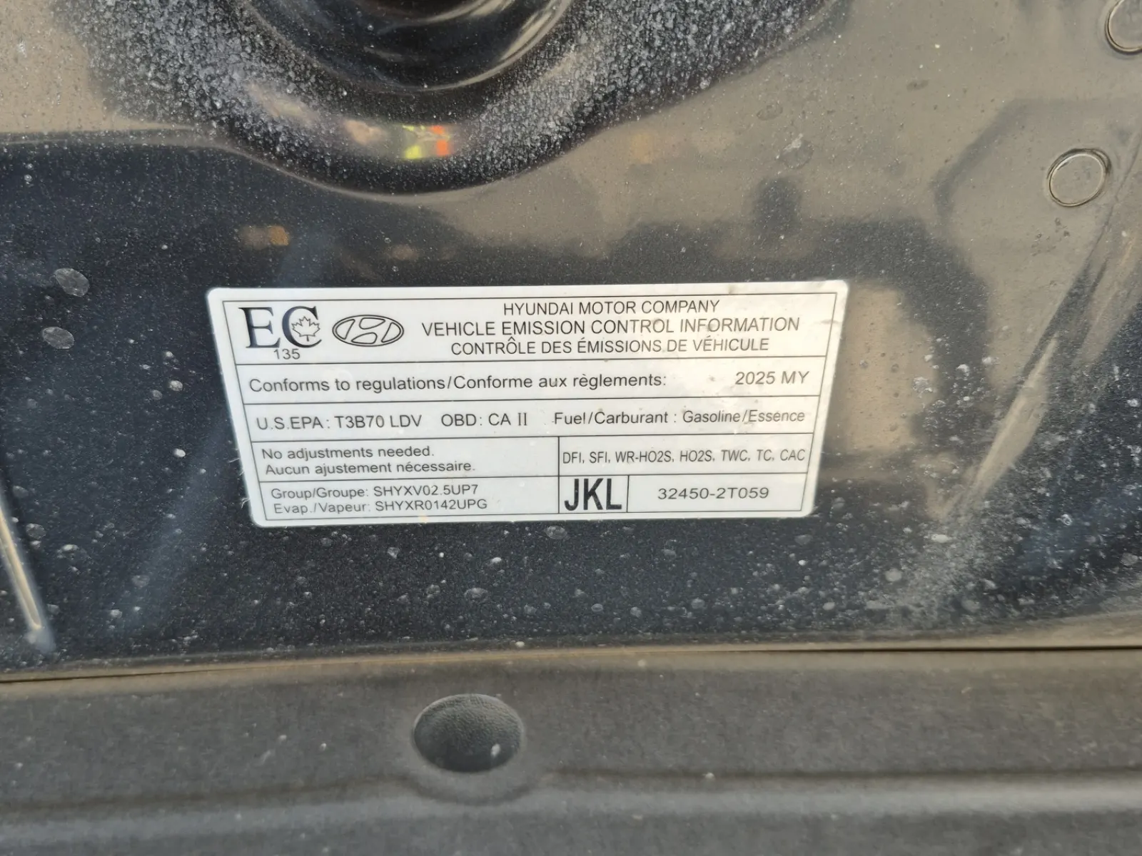 Emission Sticker Photo