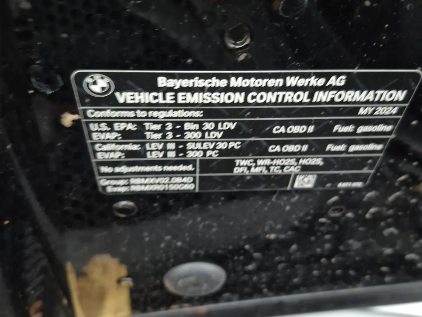 Emission Sticker Photo