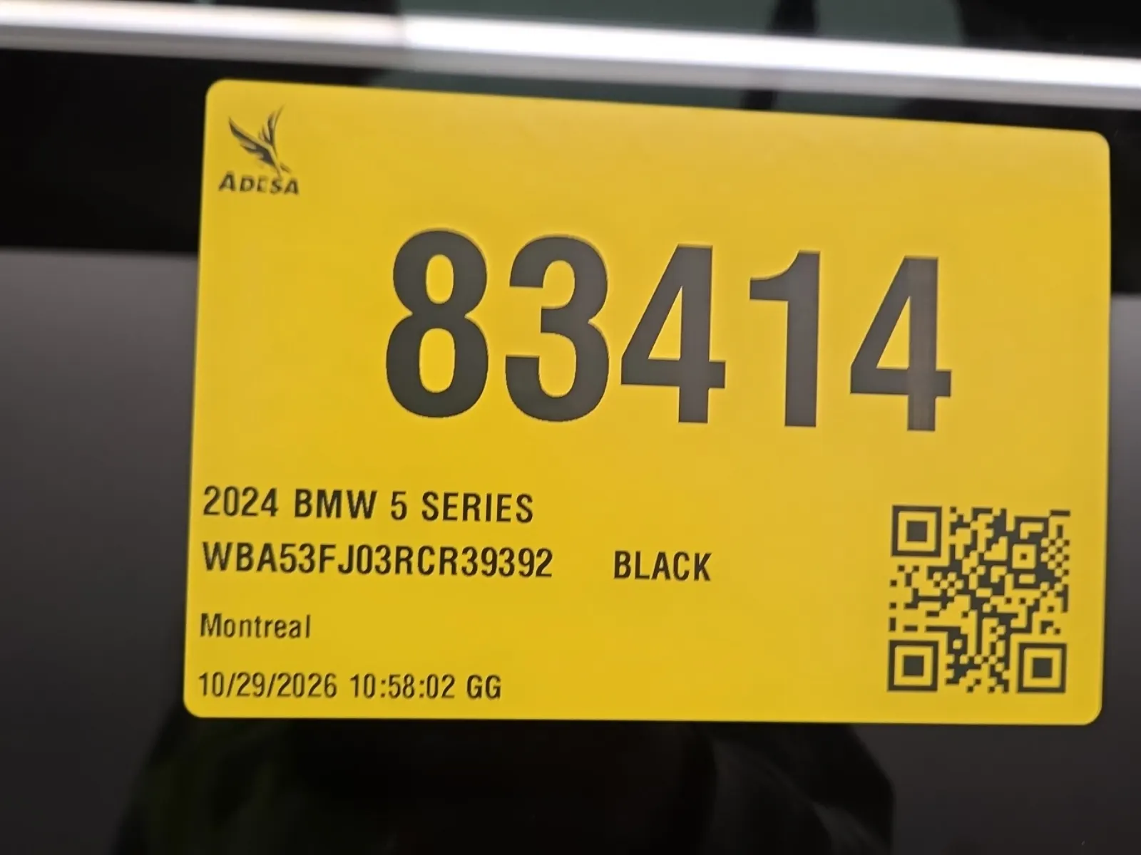 Inventory Label Photo